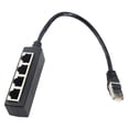 thumbnail image 2 of Divisor Adaptador Divisor RJ45 1 A 4 Puertos Transmisión Suave Adaptador De Cable De Red De Conexión, 2 of 7