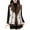White-02, variant on HTNBO Sherpa Vest Womens Faux Fur Lapel Fuzzy Waistcoat Sleeveless Jackets Fleece Lined Plush Edge Warm Gilet