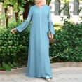 thumbnail image 2 of Abaya Robes Vintage Robe Islamique à Imprimé Floral Longue Femme Caftan Musulman Vêtements Musulmans, 2 of 7