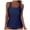 Navy, variant on Pesawato Tankini Tops for Women Swimwear Top Only Tummy Control Bathing Suit Top No Bottom (Black, M)