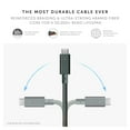 thumbnail image 5 of Native Union Belt Cable Pro - 240W USB Type C - 8ft Ultra-Strong Charging Leather Cable(Slate Green), 5 of 8