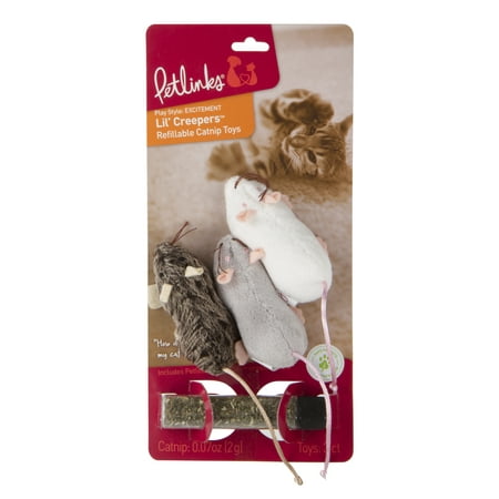 UPC: 0786306496272 | Petlinks Lil  Creepers Refillable Catnip Cat Toys  3 Count