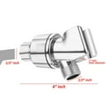 Wideskall Universal Adjustable Shower Head Holder with Chrome Shower
