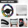 thumbnail image 6 of Yuyamidu Whilpool Tie Dye Steering Wheel Cover Thick Car Steering Wheel Covers Flannel Auto Accessories for Automobile Sedan Fluffy Wheel Cover for Women Men, 6 of 7