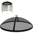 Fire Pit Spark Screen 36 Inch Round Lid, Heavy Duty Fire Pit Steel Mesh