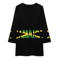 thumbnail image 3 of Jamaican Logo Gaming Anti Loose Dress Evening Dress Summer Dresses for Women Luxury Dress Long Sleeved Dress, 3 of 4