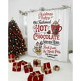 thumbnail image 3 of Christmas Hot Chocolate Cocoa Bathroom Shower Curtains with Hooks, Coffee Winter Red Cup Waterproof Fabric Washable Shower Curtain for Home Hotel Bathtub Decor 54x78 Inch, 3 of 8