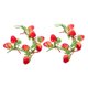 thumbnail image 5 of OUNONA 2Ud Guirnalda De Artificiales Con Fresas Realistas Para Uso Decorativo, 5 of 8
