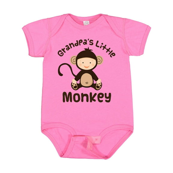 Inktastic Grandpas Little Monkey Boys or Girls Baby Bodysuit