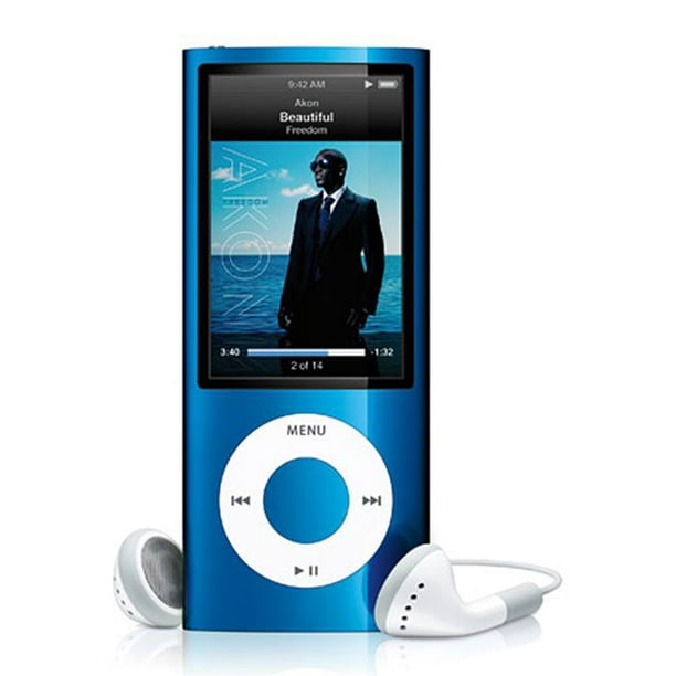 Apple iPod Nano Gen 16GB Blue Used Very Good | Includes FREE case - Walmart.com