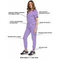 thumbnail image 3 of Green Town Scrubs for Women Scrub Set - Jogger Pant and Tuck-In V-Neck Top, 5 Pockets, Yoga Waistband, Nursing Uniform, 3 of 8