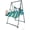 Green Stripe, variant on Hammock Chair Stand with X-Large Swing Chair with Footrest,Anti-Tip Thickened Weather-Resistant Iron Pipe Swing Frame, 450Lbs Stand Capacity Quick Assembly for Indoor Outdoor (Dark Grey)