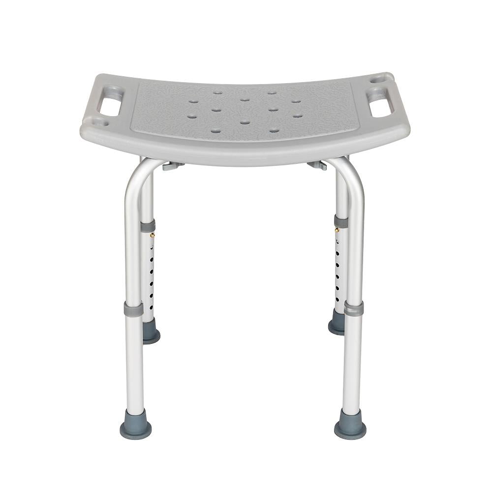 Zimtown Shower Chair Adjustable Bench Stool Bath Seat Gray for Seniors