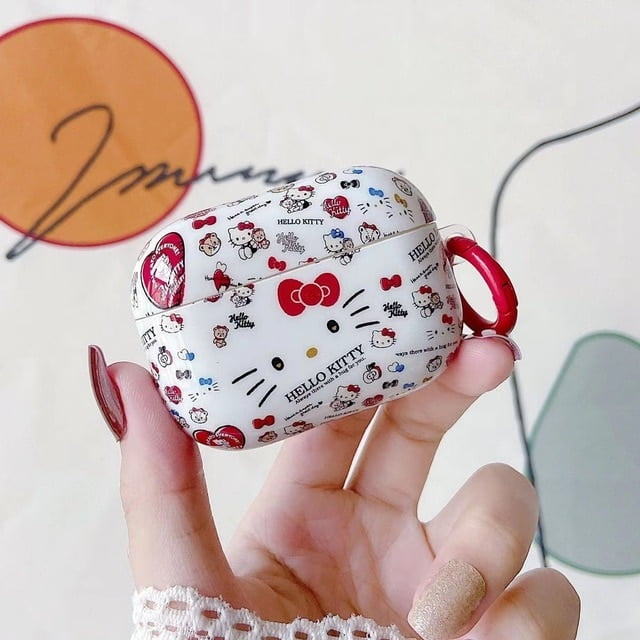 Pink Hello Kitty Headphone Case for Apple Airpod 1/2 Pro 3 Cartoon