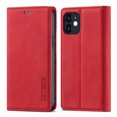 thumbnail image 2 of Compatible with iPhone 12 Mini Wallet Case, PU Leather Flip Folio Case with Card Holders RFID Blocking Kickstand [Shockproof TPU Inner Shell] Phone Cover For iPhone 12 Mini, Red, 2 of 11