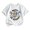 L388 White, variant on Curuila Toddler Girls Tshirts Short Sleeve Letter Print Crew Neck Tops For Girls Everyday Wear Comfort Back To School Clothes Size 2-3 Years