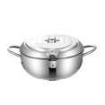 thumbnail image 2 of EIGTHTAIL Stainless Deep Fryer New Japanese Deep Fryer Pot Stainless Deep Frying Pan with Lid Temperature & Oil Drip Drainer Filter Rack for Kitchen Home Use Cooking Utensils Discount, 2 of 9