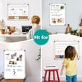 thumbnail image 4 of DOLLAR BOSS Monthly Calendar Whiteboard 16" x 12" Magnetic Dry Erase Board Combination Board Cork Board for Wall, Double-Sided White Board, Portable Board with Markers Magnets Eraser, White Frame, 4 of 8