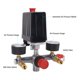 thumbnail image 4 of Interruptor de Presión del Compresor del Compresor Con Medidor de Presión 240V 15A Control Preciso Durabilidad Larga para 90-120 PSI Compresor de Aire, 4 of 7