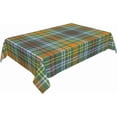 thumbnail image 2 of Rectangular Tablecloth \u2013 Waterproof, Wrinkle-Free, Decorative Table Cover for Dining Room, Parties, Picnics, and Outdoor Use, Colorful Plaid O''Brien Tartan (60" X 84"), 2 of 6