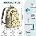 thumbnail image 5 of Australian Shepherd and Floral Backpack for School, Cute School Bag with Adjustable Shoulder Straps and Padded Back, 16.9"x12.6"x5.9", 5 of 5