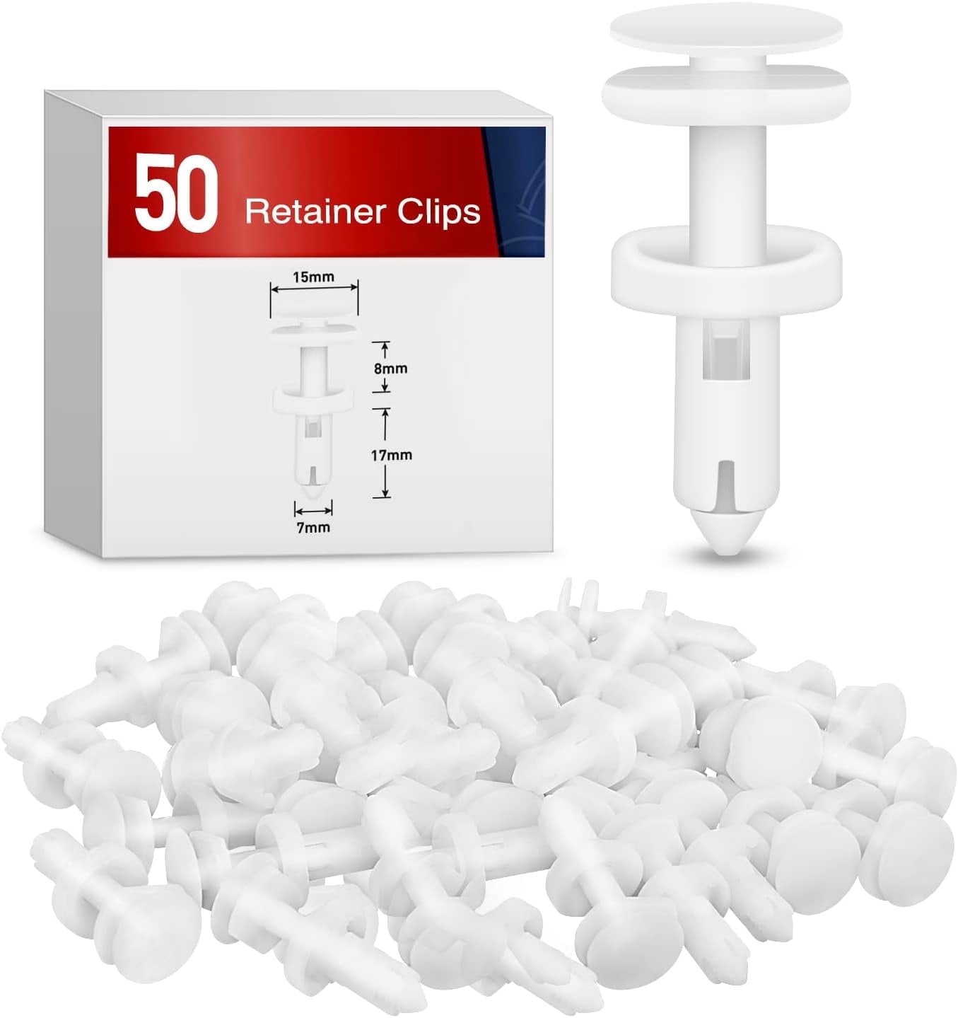 TOPCNOEM 30 PCS Rocker Panel Moulding Clip, Panel Retainer Clip TOPCNOEM 30 PCS Rocker Panel Moulding Clip, Panel Retainer Clip