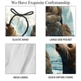 thumbnail image 4 of luoweisi Men's Beach Shorts Quick Dry Swim Trunks with Mesh Lining Sea Lion 2XL, 4 of 5