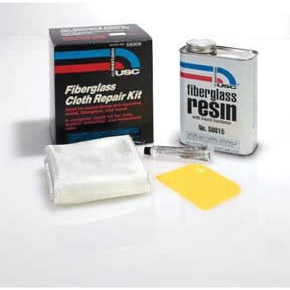 U. S. Chemical & Plastics USC-58005 Fiberglass Repair Kit, Quart Repair Kit [mat]