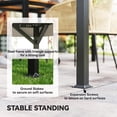 thumbnail image 6 of Outsunny 10' x 10' Outdoor Patio Gazebo, Soft Top Gazebo Canopy Shelter with Double Roof, Curtains, Netting, Steel Frame, Ceiling Hook, Khaki, 6 of 9