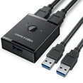 thumbnail image 3 of USB Switch KVM USB HUB 3.0 Switcher Selector KVM Switch for PC Keyboard Mouse Printer 1 PC Sharing 2 Devices USB Switch, 3 of 5