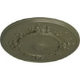 thumbnail image 3 of Ekena Millwork 27"OD x 1 1/8"P Flower Ceiling Medallion (Fits Canopies up to 3 7/8"), Hand-Painted Painted Turtle, 3 of 6