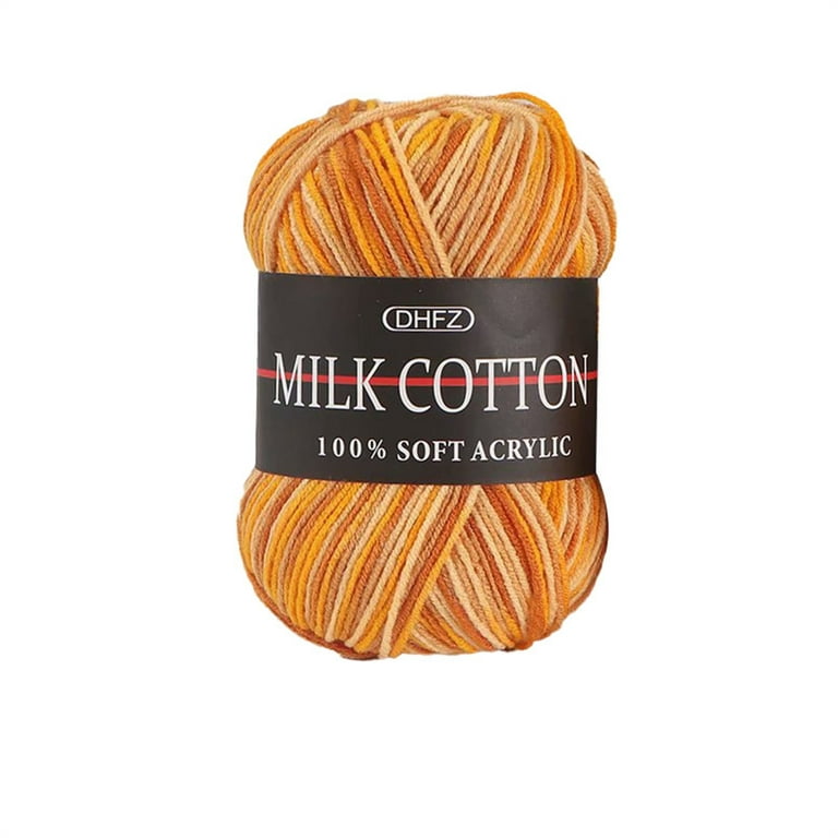 Milk Blended Knitting Crochet Cotton Knitting Chunky Cotton Hand Colorful  1PC Knitting Needles Size 7