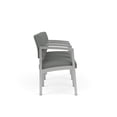thumbnail image 4 of Lenox Chaise d'Attente de Réception en Acier à 3 Places / Acier Argenté / Gris Pâle, 4 of 5