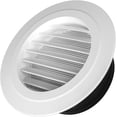 thumbnail image 1 of Cubierta de rejilla de ventilación redonda de 6 pulgadas con malla de pantalla incorporada para ventilación del hogar, baño, oficina, cocina, 1 paquete, ABS, blanco, 1 of 5