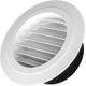 thumbnail image 1 of Cubierta de rejilla de ventilación redonda de 6 pulgadas con malla de pantalla incorporada para ventilación del hogar, baño, oficina, cocina, 1 paquete, ABS, blanco, 1 of 5