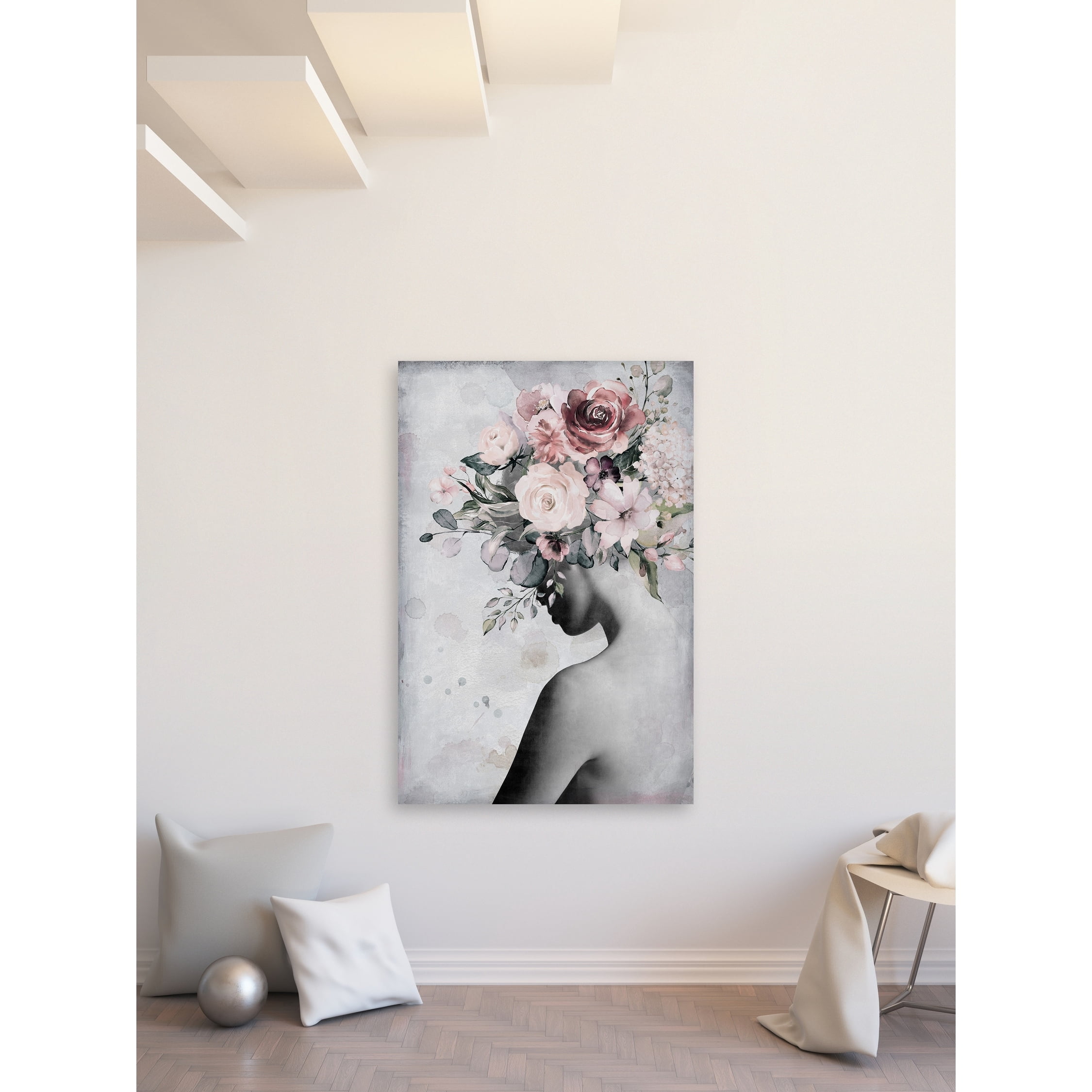 Marmont Hill Fresh Floral Crown Canvas Wall Art
