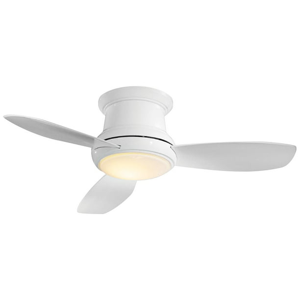 White Flushmount Led Ceiling Fan, Concept Ii Ceiling Fan