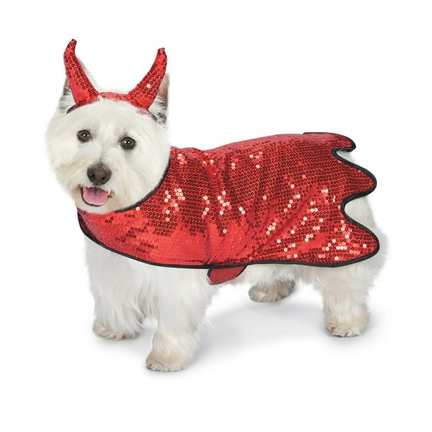 Small Zack & Zoey Sequin Devil Dog Costume fits 12