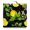 Summer Lemon Floor, variant on Summer Lemon Floor Pillow - 22x22 Inch Square Meditation Cushion, Dutch Velvet, Fresh Citrus Floral Design for Balcony & Lounge