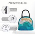 thumbnail image 4 of Haiem Beach Printed Lunch Bag Women, Lunch Box Lunch Bag for Women, Small Leakproof Cute Lunch Tote Large Capacity Reusable Insulated Cooler Lunch Container, 4 of 6