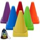thumbnail image 1 of Conos de fútbol Qtheaes 7 para entrenamiento, paquete de 36 para niños, 6 colores, 1 of 6