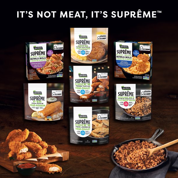 Gardein Suprême Frozen Chick'n Strips, Plant-Based, Vegan, Enjoy