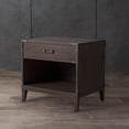 thumbnail image 2 of SAFAVIEH Light Brown Shelf Fully Assembled Couture Home Collection Nisha 1-Drawer Wood Nightstand, 2 of 14