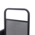 thumbnail image 5 of TOOL1SHOoo Rolling Book Truck Book Cart with 3 Flat Shelves, Library Book Cart with Swivel Lockable Casters Black, 5 of 11