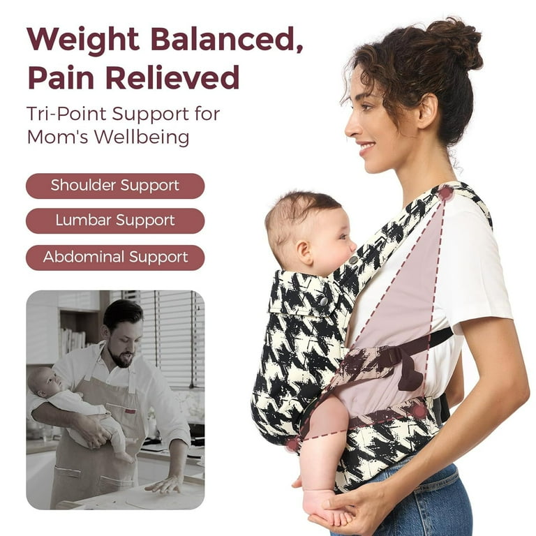 Momcozy Baby Carrier Newborn to Toddler Ergonomic Cozy and Lightweight Infant Carrier for 7 44lbs Effortless to Put On Ideal for Hands Free