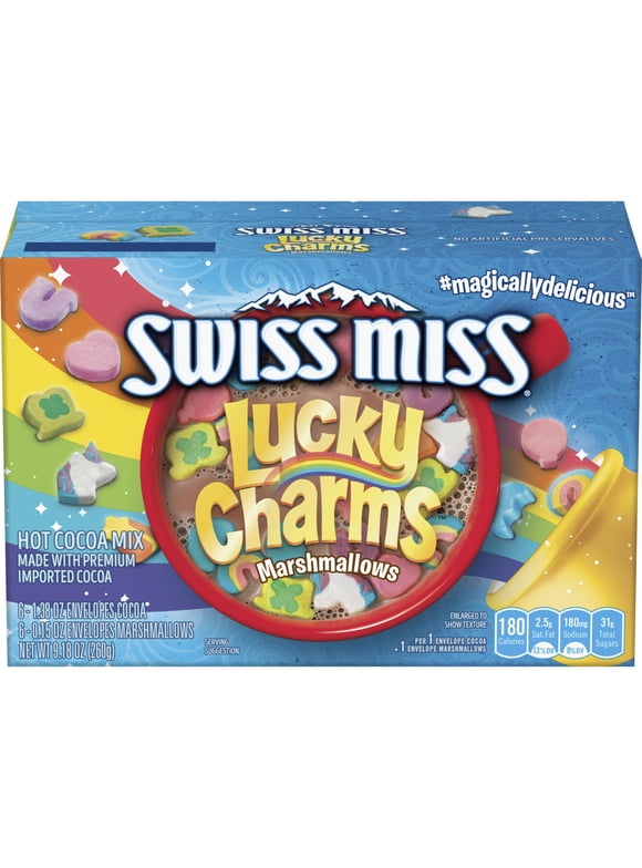 Swiss Miss Milk Chocolate Hot Cocoa Drink Mix with Marshmallows, 9.18 Oz