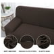 thumbnail image 5 of Funda Tapa Camilla De Estirar Silla 1 2 3 Fundas De Sofá 4 Plazas Salón Color café Sofá-4 plazas 92 x122 uxcell, 5 of 11