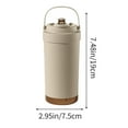 thumbnail image 3 of ufehgfjh 500ml Ceramic-Lined Double-Wall Coffee Cup with Straw - Portable Thermal Mug with Handle for Hot/Cold Drinks, 3 of 5