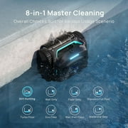 WYBOT C2 Vision AI Camera Cordless Robotic Pool Vacuum, 8-in-1 Pool Cleaner, Powerful Suction, Wall Climbing, Waterline Cleaning, Ideal for Inground Pools up to 2150 Sq.ft