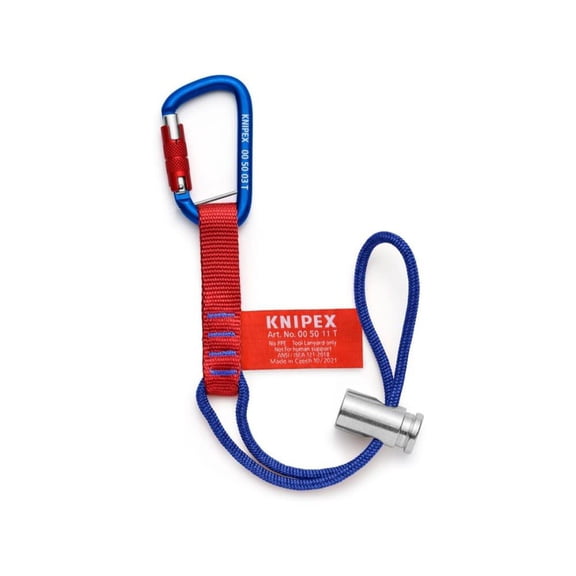 Knipex Tool Tethering 18" Lanyard with Captive Eye Carabiner